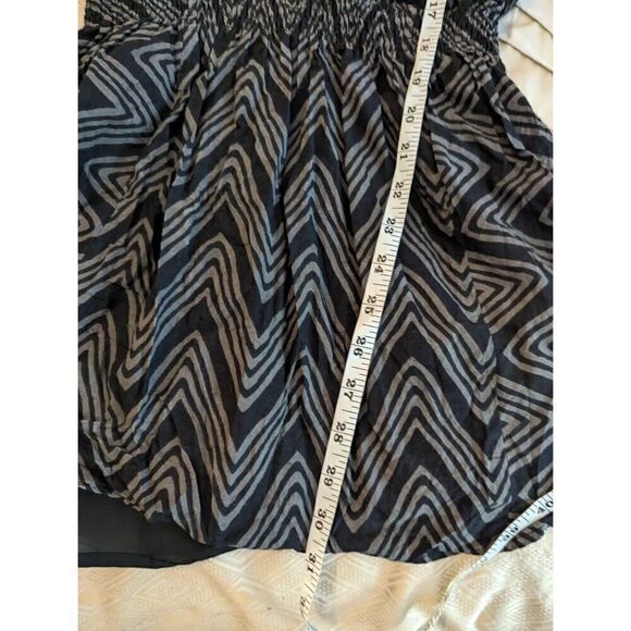 Rebecca minkoff Hellena mini dress button front elastic waist sz small euc - Picture 4 of 6